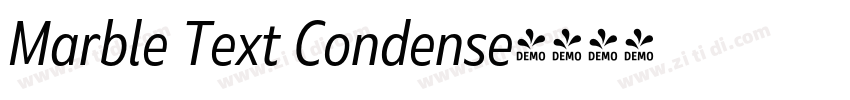 Marble Text Condense字体转换